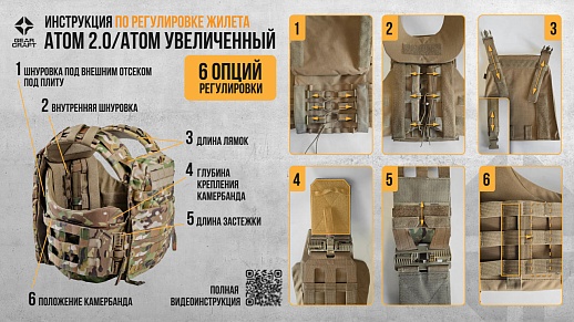 картинка Бронежилет Атом 2.0 "Даургар" от магазина gear-craft.ru